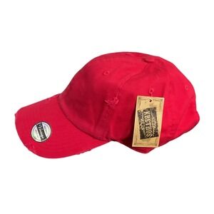 KBETHOS Baseball Cap‎ Unisex OS Red New Distressed Trucker Adjustable Strap Hat